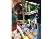 market cart with 6 wooden boxes nature-washed 134 x 53 x H 169cm