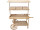 market cart with 6 wooden boxes nature-washed 134 x 53 x H 169cm