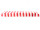 roof for market cart red/white 82 x 136cm