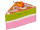 Candy Tortenstück mit Kirsche 9cm hoch