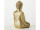 Buddha sitzend goldfarben gross H 70 cm, B 43 cm, T 32 cm