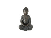 Buddha sitzend braun klein H 20 cm, B 13 cm, T 10 cm