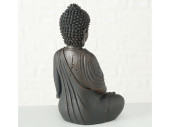 Buddha sitzend braun klein H 20 cm, B 13 cm, T 10 cm