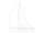 Display 2D "Segelschiff" gross weiss, MDF 3mm, B 43 x H 50 cm, mit Aufsteller