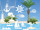 Display 2D "Palmen" gross weiss, MDF 3mm, B 42 x H 50 cm, mit Aufsteller