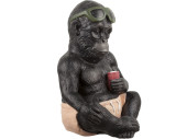 Gorilla "Magnesia" sitzend schwarz/bunt, 23.5 x 34 x 23.5cm, gemischte Modelle, Preis pro Stück