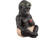 Gorilla "Magnesia" sitzend schwarz/bunt, 23.5 x...