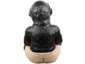 Gorilla "Magnesia" sitzend schwarz/bunt, 23.5 x 34 x 23.5cm, gemischte Modelle, prix par pièce