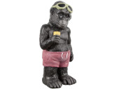 Gorilla "Magnesia" stehend schwarz/bunt, 22 x 45.5 x 17.5cm, gemischte Modelle, Preis pro Stück