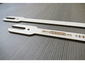 Bannerhalter-Set für Glas 88cm breit, 2-tlg., mit Saunnäpfen, für Banner bis 78cm Breite