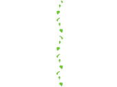 Federngirlande grün 168cm lang