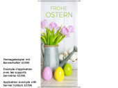 Textilbanner "Frohe Ostern" mit Giesskanne 75 x...