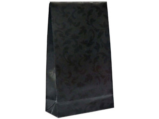 Geschenktasche "Luxe Barock" schwarz, 10 x 4 x 15,7cm