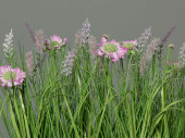 Wiesenblumen pink in Schale 45 x 15 x H 40cm