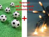 Sparset "Fussball-LED-Kette" 220V-Netzteil mit...