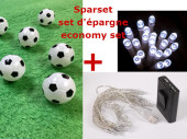 Sparset "Fussball-LED-Kette" USB-/Batterie mit...