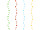 Federngirlande 168cm lang versch. Farben