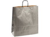 Tragetasche Kraftpapier silber, 40 x 16 x H 45cm 25...