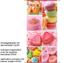 Textilbanner Süsswaren "Cupcake" 180 x...