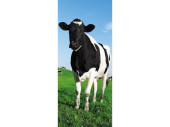 Textilbanner Kuh schwarz/weiss "Bella" 180 x...