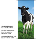 Textilbanner Kuh schwarz/weiss "Bella" 180 x...