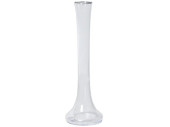 glass vase waisted h 40cm