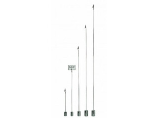 Preisschildhalter chrom 80cm hoch mit Zylinderfuss