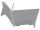 Spuckschutz "Flex" Verbinder Winkel 45°, für 2 Scheiben