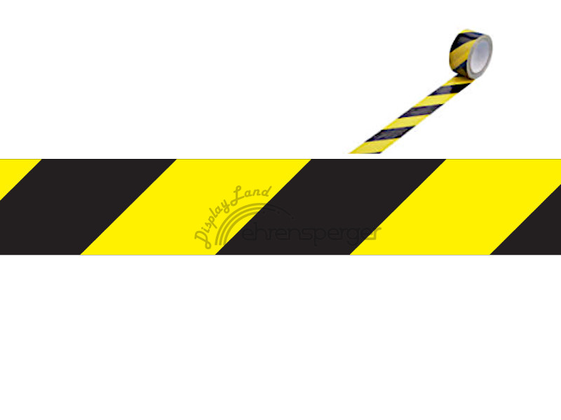 Warnband gelb/schwarz selbstklebend beim DisplayLand, sFr. 8,90