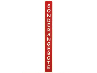 Ankleber "Sonderangebote" rot/weiss12 x 98cm senkrecht