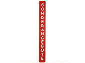 Ankleber "Sonderangebote" rot/weiss12 x 98cm...