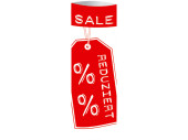 Säulendisplay "SALE REDUZIERT" H 135 x 47cm