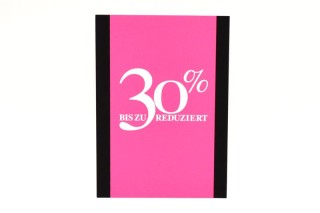 Karten-Set pink/weiss/schwarz 10 Stück 30%