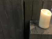 wooden columns set 3-pcs. grey