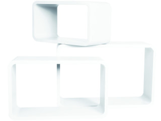 cubes set 3-pc. rectangular white