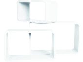 cubes set 3-pc. rectangulaire blanc