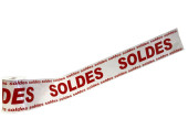 bande "SOLDES" blanc-rouge 150mm x 10m