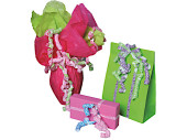 Ringelband "Flowers" 10mm x 225m gelb