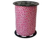Ringelband "Flowers" 10mm x 225m pink