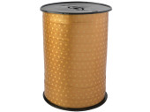 ruban poly à friser "points" 10mm x 225m or