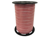 curl ribbon "check" 10mm x 225m red