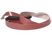 curl ribbon "check L" 25mm x 100m red
