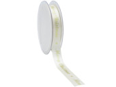 ribbon "Merry Christmas" w 15mm, l 25m, cream