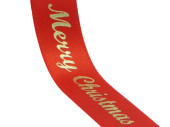 ribbon "Merry Christmas" w 15mm, l 25m, red