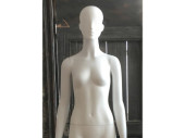 Mannequin "Basic" Dame weiss, gerade Position...