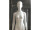 mannequin "Basic" lady blanc, position droite avec plaque de base / épingle à mollet