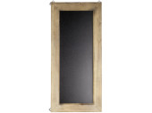 Kreidetafel mit Holzrahmen hell, 66 x 30 x 1.6 cm