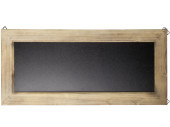 Kreidetafel mit Holzrahmen hell, 66 x 30 x 1.6 cm