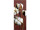 Textilbanner Baumwolle 75x180cm, braun/weiss Schlauchnaht oben+unten