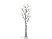 Baum braun beschneit mit LED warmweiss, für Aussen...